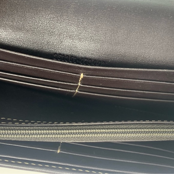 GUCCI HEART SIGNATURE JACQUARD GG BROWN LEATHER TRIM WALLET - Picture 8 of 11